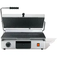 Milan Toast -Große gerippte Gusseisenplatte 220-240 V 50/60 Hz 2,7 kW