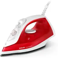 Philips Easy Speed Dampfbügeleisen mit Keramiksohle, 25 g/min konstanter Dampf, 2000 W, rot (GC1742/40)