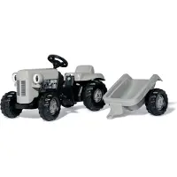 Rolly Toys Kid Little Grey Fergie Traktor mit Trailer - Maße: 1340x470x520 mm; 14941