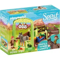 Playmobil Spirit 70120 Pferdebox "Snips & Herr Karotte"