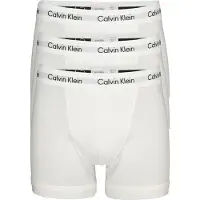 Calvin Klein Boxer "CK Boxer 3x", Herren, Gr. S (5), 3 Stk., weiß, Obermaterial: 95% Baumwolle, 5% Elasthan, UNDERWEAR, Unterhosen Boxer, mit Logoschriftzug am Bund, Topseller