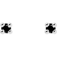 P D PAOLA PD PAOLA - BLACK ESSENTIA OHRRINGE - silber