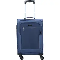 D & n lederwaren d&n Travel Line 6804 Kabinentrolley 55 cm, 4 Rollen, Volumen 35 l, Farbe Blau