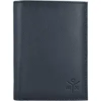 OXMOX Leder Geldbörse Leather Kombibörse Ox Embossed Black schwarz