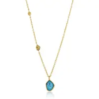 Ania Haie Damen-Kette Turquoise Pendant 925er Silber Ania Haie Gold