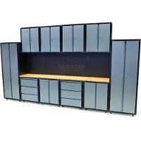 HBM Premium-Werkstattsystem, 16-teilig, grau