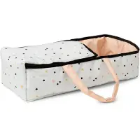 Skrållan Puppen-Babyschale weich mit Reißverschluss für Puppen bis 45 cm, 49x22x12 cm