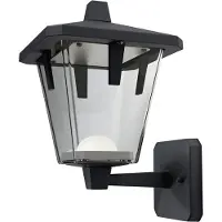 Osram Endura, Wandbeleuchtung für den Außenbereich, Schwarz, Acrylnitril-Butadien-Styrol (ABS), Aluminium, IP44, Fassade, I