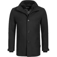 Indicode Herren Inbrittany Mantel Schwarz