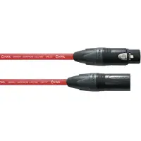 Cordial Mikrofonkabel CPM 10 FM-RT - 10,0 m, NEUTRIK XLR female / XLR male, rot - Mikrofonkabel