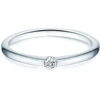 Trilani Ring - Sterling Silber Ring Zirkonia - Gr. 48 - in Silber - für Damen