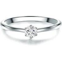Trilani Ring - Sterling Silber Ring Zirkonia - Gr. 56 - in Silber - für Damen