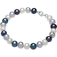 Valero Pearls Armband - Sterling Silber Perlen-Armband Süßwasser-Zuchtperl - Gr. 17 CM - in Mehrfarbig - für Damen