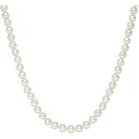 Valero Pearls Kette aus Sterling Silber mit Süßwasser-Zuchtperle in weiß | Gr.: 40 cm