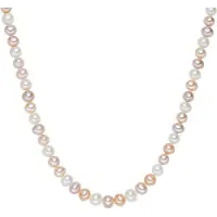 Valero Pearls Kette aus Sterling Silber mit Süßwasser-Zuchtperle in multicolor | Gr.: 40 cm