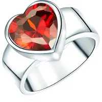 Rafaela Donata Ring Herz Sterling Silber Zirkonia in silber | Gr.: 58