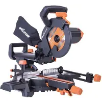 Evolution R210SMS+ Schiebe-Kapp- und Gehrungssäge 1500W | 210mm Multimaterial-Säge | 230mm Zugfunktion, inkl. TCT-Sägeblatt & Premium-Zubehör