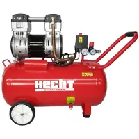 HECHT 2085 Flüster Kompressor | 8bar | 50 Liter | 196l/h | Druckminderer und Schnellkupplung