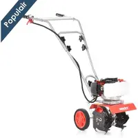 HECHT 752 Motorhacke Benzin | 25 cm Arbeitsbreite | 19,5 cm Arbeitstiefe | 2 PS | 2 Takt | 51,7cm³ | 16 Messer