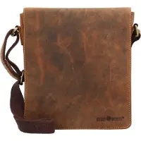 Greenburry Schultertasche Umhängetasche Vintage Shoulderbag Brown braun