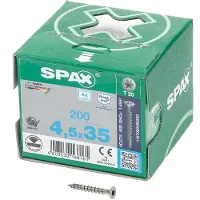 Spax Universalschraube Edelstahl A2 - Vollgewinde, Senkkopf, T-STAR plus, 4CUT, Rostfrei