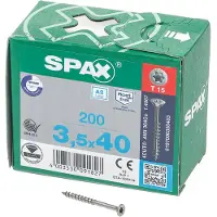 Spax A2 SENKMULTIKOPF T-STAR PLUS T15 TEILGEWINDE 200ST 3.5x40
