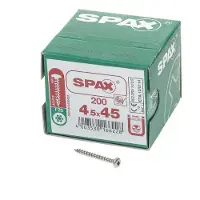 Spax HALBRUNDKOPF T-STAR PLUS T20 VOLLGEWINDE WIROX 200ST 4.5x45