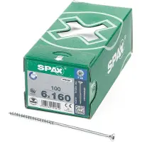 Spax Wirox T30 6x160 Mm Senkkopfschraube Mit Kreuzschlitz 100 Einheiten