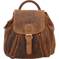 Green Burry GREENBURRY Freizeitrucksack Rucksack Vintage Backpack Brown braun