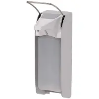 Ophardt hygiene plus IMP Seifen-/Desinfektionsmittelspender 1415995 , Für 1 Liter - Flaschen, Edelstahl, geschliffen, TLS E/24