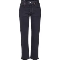 Levi's Damen Jeanshose 501 Crop High Rise, Straight Fit, Schwarz (Mesa Cabo Fade
