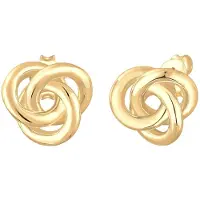 Elli Ohrringe Stecker Knoten Knot Basic Klassisch 925 Silber Elli Gold
