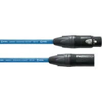 Cordial Mikrofonkabel CPM 10 FM-BL - 10,0 m, NEUTRIK XLR female / XLR male, blau - Mikrofonkabel