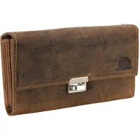 Green Burry Greenburry Kellnerbörse Leder antikbraun Vintage Bedienungsbörse Taxibörse Kellnergeldbörse