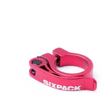 Sixpack Menace Sattelklemme Ø31,8mm rot 2023 Sattelklemmen