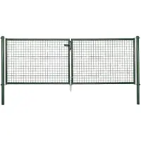 Alberts Zaundoppeltür "Wellengitter-Doppeltor mit Zubehör" Höhe: 100 - 125 cm, Breite: 299 cm