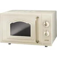 Gorenje MO 4250 CLI Standmikrowelle, 700 Watt, 20 l Volumen, 45,5 cm Breite, Auftauautomatik, Grillfunktion, elfenbein