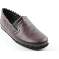 Rohde Viborg 6402 Herren Schuhe Hausschuhe Leder, Größe:44 EU, Farbe:Rot
