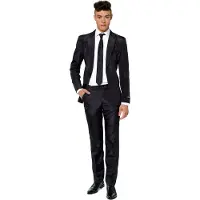 Suitmeister Solid Black Partyanzug