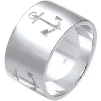 Elli Ring Basic Bandring Symbol Anker Maritim 925 Silber Elli Silber