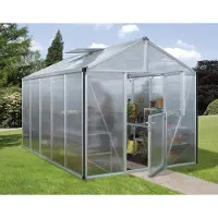 Pergart Vitavia, Gewächshaus "Zeus 10000", aluminium eloxiert, 10,0 m², 3 mm ESG, 10 mm HKP
