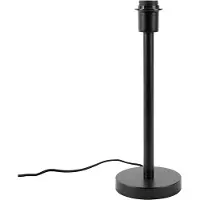 QAZQA - Moderne Tischlampe schwarz ohne Schirm - Simplo I Wohnzimmer I Schlafzimmer - Stahl Rund - LED geeignet E27
