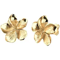 Elli Ohrringe Frangipani Blüte Blume Blüte 925 Silber Elli Gold