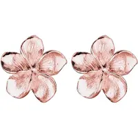 Elli Ohrringe Frangipani Blüte Blume Blüte 925 Silber Elli Rosegold