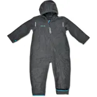 Hoppediz Overall Fleece-Overall mit Umschlagbündchen in anthrazit | Gr.: 48-52 cm
