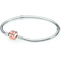 Pandora Jewelry Momente Schlangenkette Charm Rose Armband 7.1 "