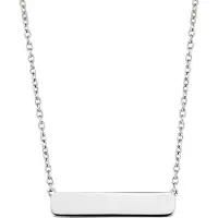 Ti sento Collier mit Gravurplatte in Silber 3893SI