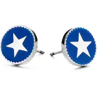 CO88 Collection Elegante Silber Blaue Ohrringe aus CO88 Kollektion 8CE-70025