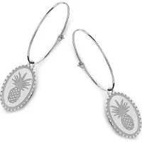 CO88 Collection Elegante Damen Ohrringe aus der CO88 Kollektion 8CE-70043 in Silber