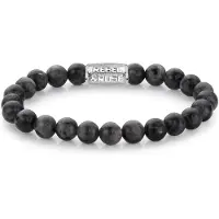 Rebel & Rose RR-80026-S Herren-Armband Grey Seduction 8 mm